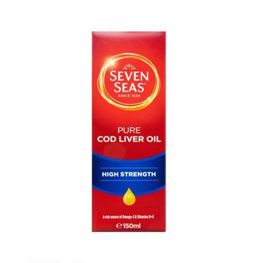 Seven Seas Pure Cod Liver Oil High Strength 150ml - Medipharm Online - Cheap Online Pharmacy Dublin Ireland Europe Best Price