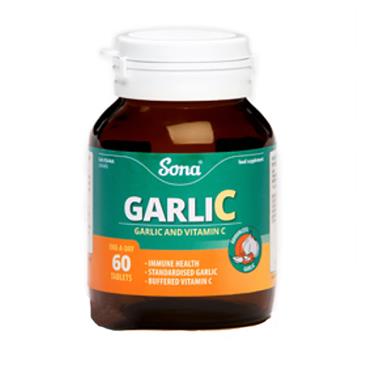 Sona Garlic and Vitamin C 60 Tablets - Medipharm Online - Cheap Online Pharmacy Dublin Ireland Europe Best Price