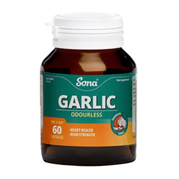 Sona Odourless Garlic Perles 60 Capsules - Medipharm Online - Cheap Online Pharmacy Dublin Ireland Europe Best Price