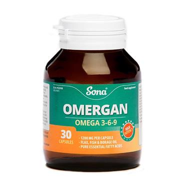 Sona Omergan Omega 369 1200mg 30 Capsules - Medipharm Online - Cheap Online Pharmacy Dublin Ireland Europe Best Price
