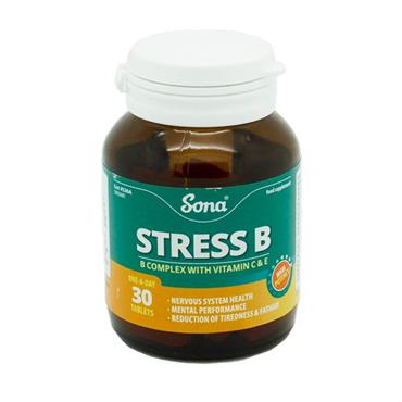 Sona Stress B Complex with C and E 30 Tablets - Medipharm Online - Cheap Online Pharmacy Dublin Ireland Europe Best Price