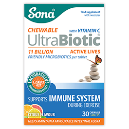 Sona Ultra Biotic Immune System Chewable Tablets Citrus Flavour 30 Pack - Medipharm Online - Cheap Online Pharmacy Dublin Ireland Europe Best Price