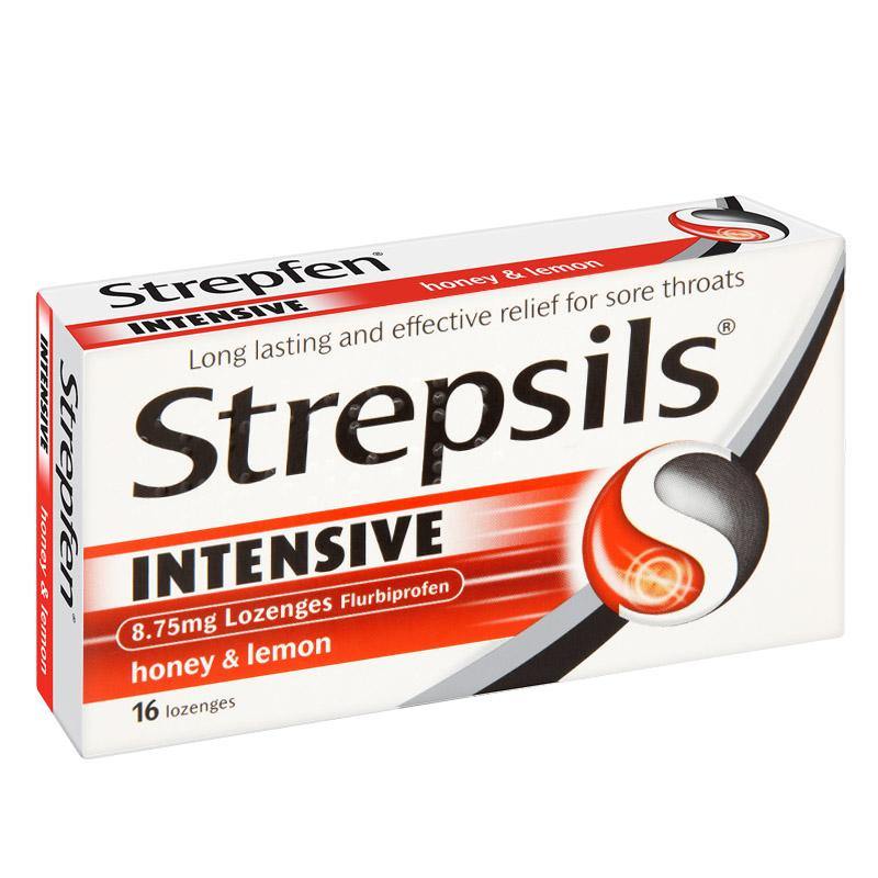 Strepsils Intensive Honey & Lemon Lozenges 16 Pack - Medipharm Online - Cheap Online Pharmacy Dublin Ireland Europe Best Price