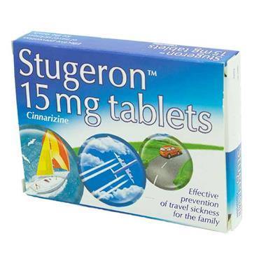 Stugeron 15 mg Cinnarizine Tablets 15 Pack - Medipharm Online - Cheap Online Pharmacy Dublin Ireland Europe Best Price