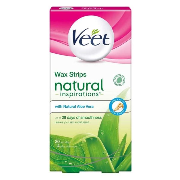 Veet - Wax Strips Natural Inspirations Normal Skin - 20 Pack - Medipharm Online - Cheap Online Pharmacy Dublin Ireland Europe Best Price