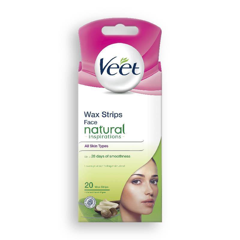 Veet - Wax Strips Naturals - Face 20s - Medipharm Online - Cheap Online Pharmacy Dublin Ireland Europe Best Price