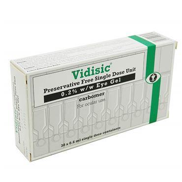 Vidisic Preservative Free Single Dose Unit Carbomer Eye Gel 30 x 0.6ml - Medipharm Online - Cheap Online Pharmacy Dublin Ireland Europe Best Price
