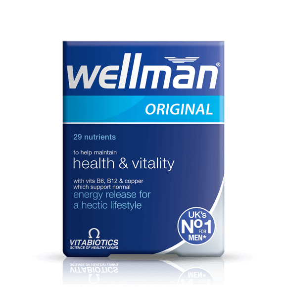 Vitabiotics WellMan 30 Tablets - Medipharm Online