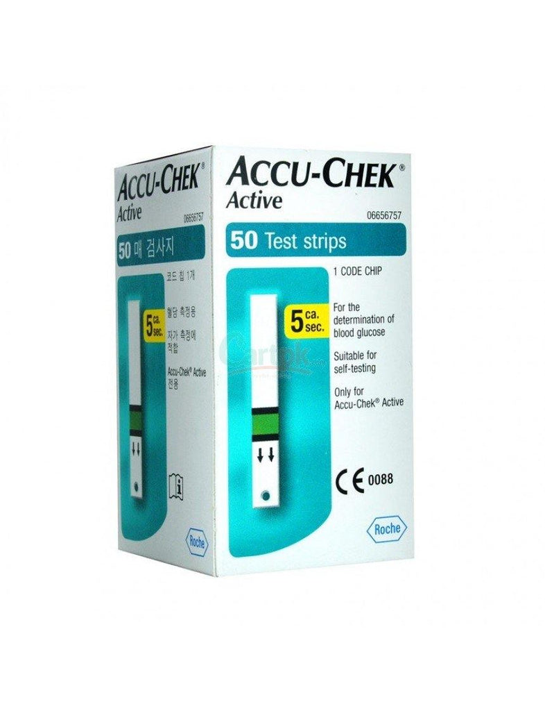 Accu-Chek Active Test Strips - 50 Pack - Medipharm Online - Cheap Online Pharmacy Dublin Ireland Europe Best Price