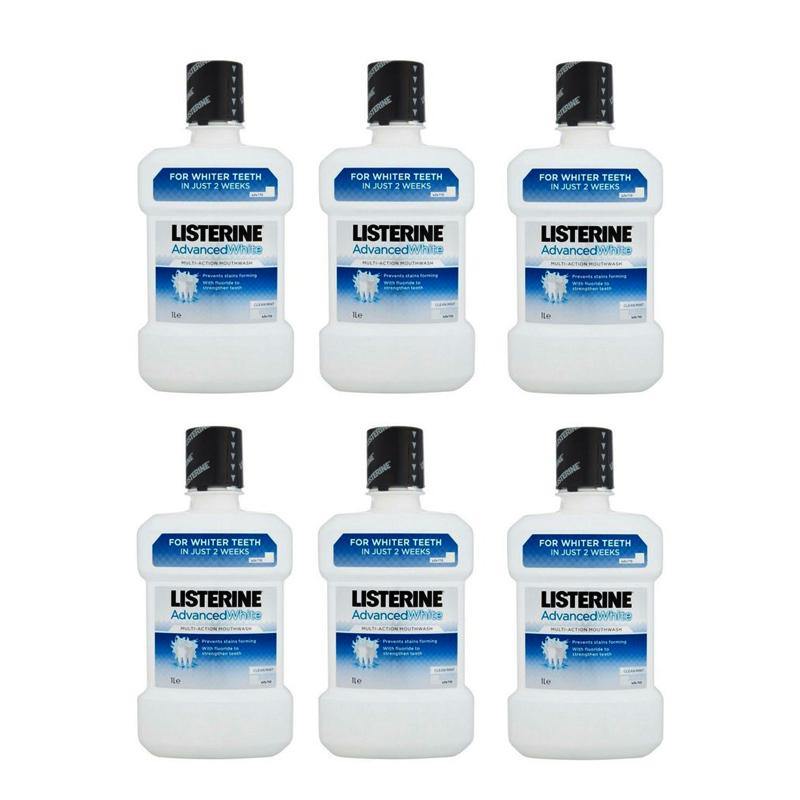 Listerine - Advanced Whitening - 1000ml - 6 Pack - Medipharm Online - Cheap Online Pharmacy Dublin Ireland Europe Best Price