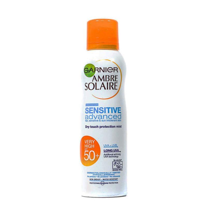 Garnier Ambre Solaire - Sensitive Advanced - Sun Cream Spray - SPF50 - 200ml - Medipharm Online - Cheap Online Pharmacy Dublin Ireland Europe Best Price