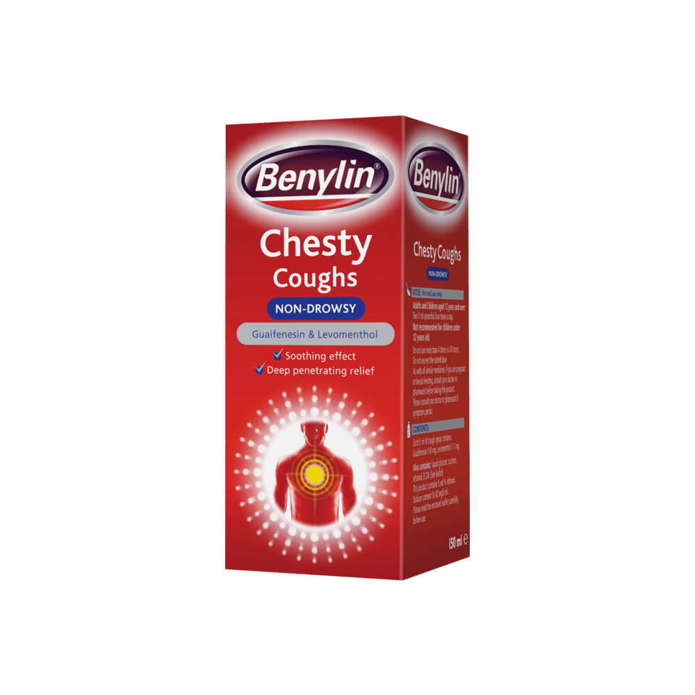 Benylin - Chesty Coughs Non Drowsy Syrup - 125ml - Medipharm Online - Cheap Online Pharmacy Dublin Ireland Europe Best Price