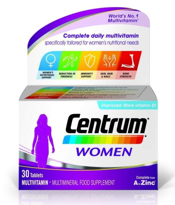 Centrum - Women Multivitamins - 30 Pack - Medipharm Online - Cheap Online Pharmacy Dublin Ireland Europe Best Price