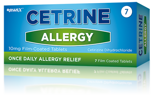Cetrine Hayfever Allergy Relief 10mg Cetirizine - 7 Tablets - Medipharm Online - Cheap Online Pharmacy Dublin Ireland Europe Best Price