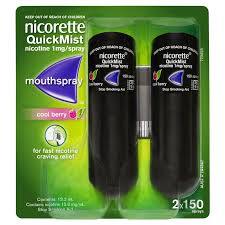 Nicorette QuickMist Mouth Spray Duo Pack (2 x 150 Sprays) - Cool Berry - Medipharm Online - Cheap Online Pharmacy Dublin Ireland Europe Best Price