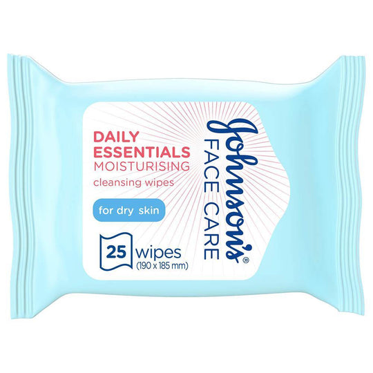 Johnson's - Daily Essentials Wipes For Dry Skin - 25 Pack - Medipharm Online - Cheap Online Pharmacy Dublin Ireland Europe Best Price