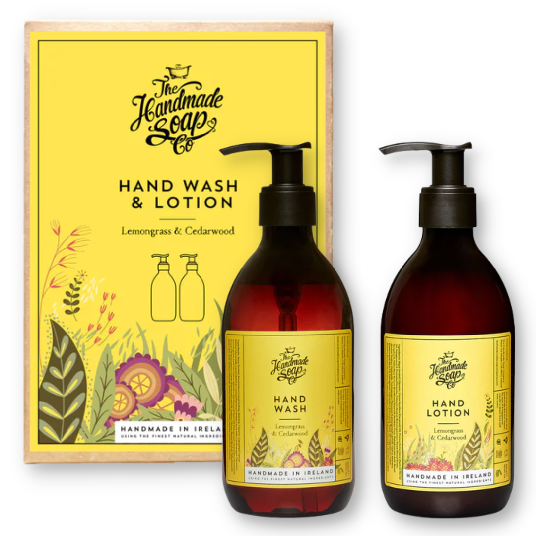 The Handmade Soap Company Lemongrass & Cedarwood Hand Wash & Hand Lotion Kit