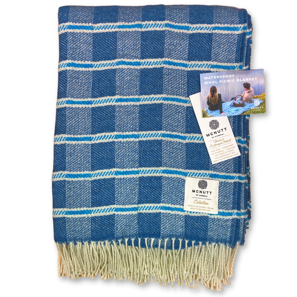 Medipharm Mc Nutt Waterproof 100% Wool Picnic Blanket