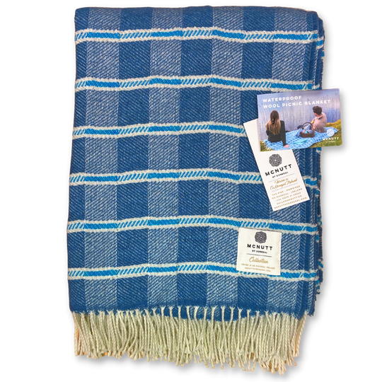 Medipharm Mc Nutt Waterproof 100% Wool Picnic Blanket