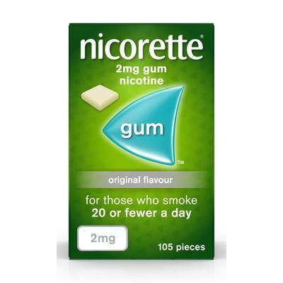 Nicorette Original 2mg Chewing Gum 105 Tabs - Medipharm Online