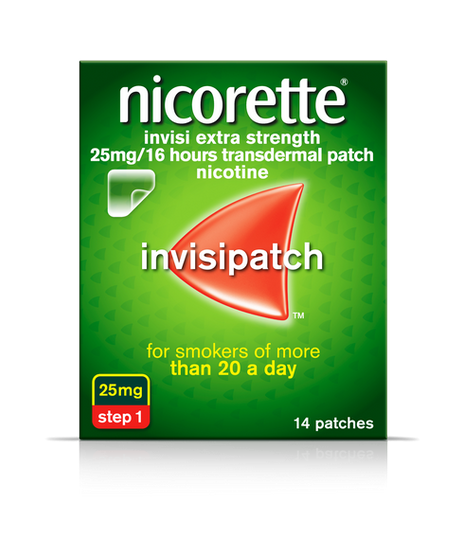 Nicorette Invisi Extra Strength 25mg Patches - Medipharm Online