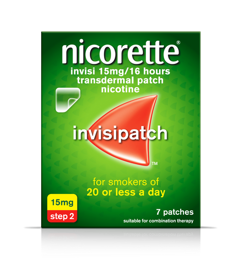 Nicorette Invisible 15mg 7 Patches - Medipharm Online