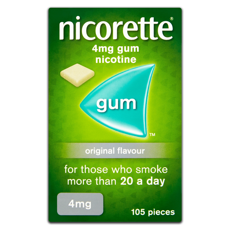 Nicorette Original 4mg Chewing Gum 105 Tabs - Medipharm Online