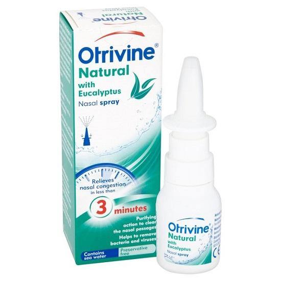 Otrivine Natural Eucalyptus Nasal Spray 20ml - Medipharm Online - Cheap Online Pharmacy Dublin Ireland Europe Best Price
