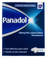 Panadol 500mg Film-Coated 24 Tablets - Medipharm Online - Cheap Online Pharmacy Dublin Ireland Europe Best Price