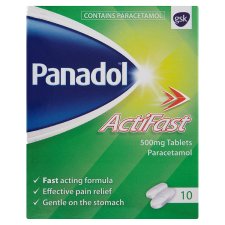 Panadol Actifast 500mg 10 Tablets - Medipharm Online - Cheap Online Pharmacy Dublin Ireland Europe Best Price