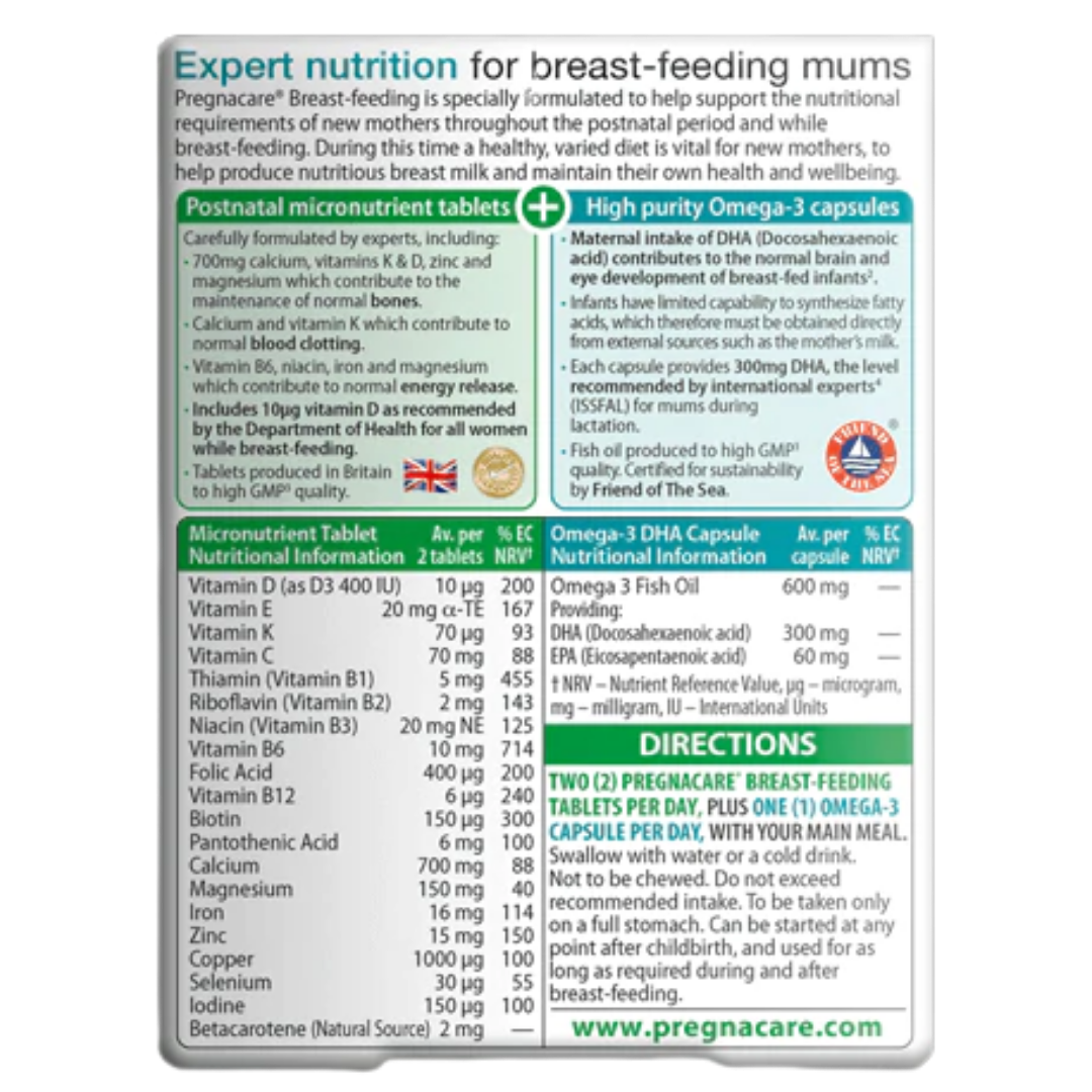 Vitabiotics Pregnacare Breast Feeding 28 Caps/56 Tabs