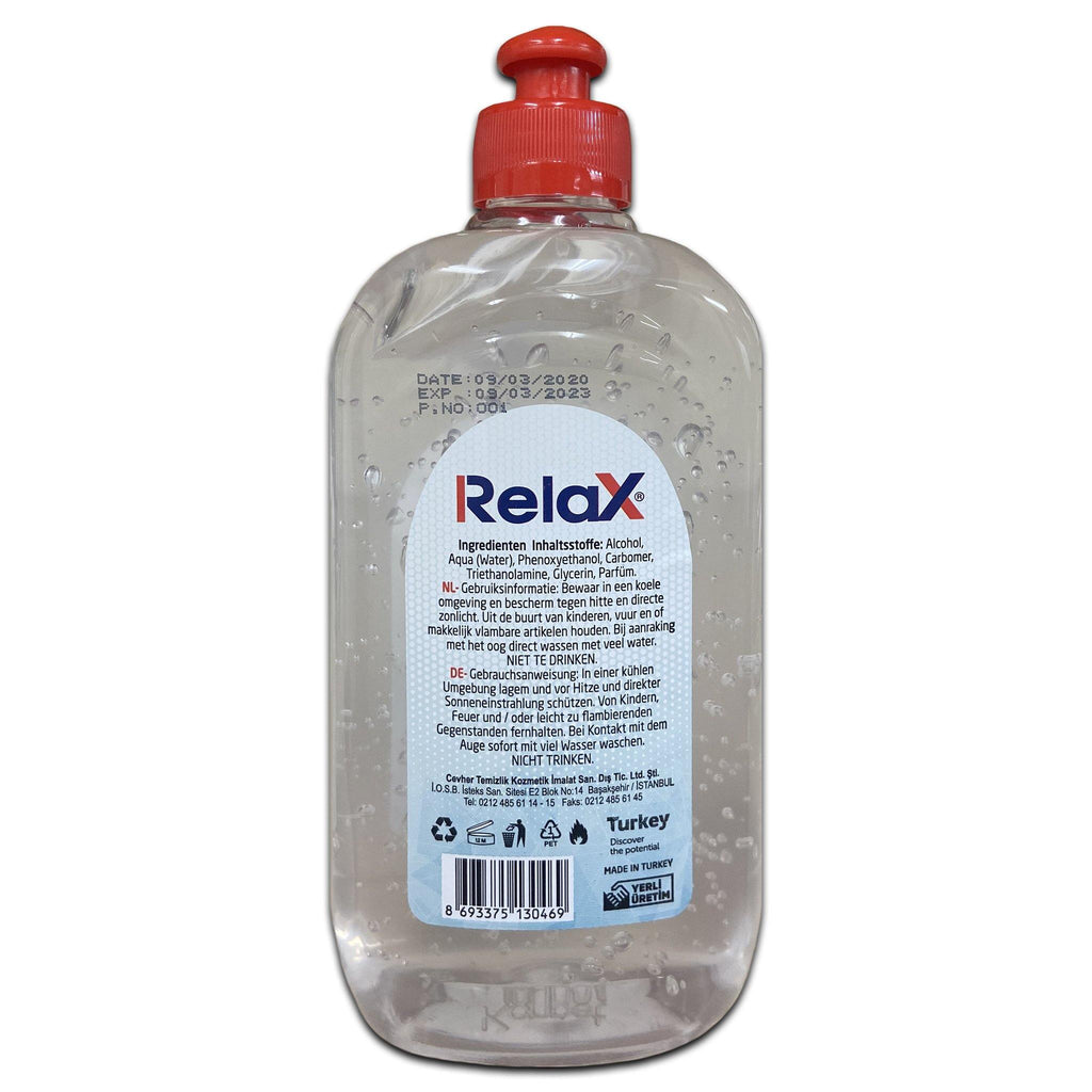 Relax Hand Sanitiser 500ml - Medipharm Online