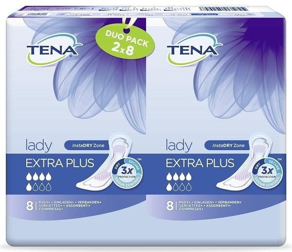 Tena Lady Extra Plus Pads 8 Pack - Medipharm Online