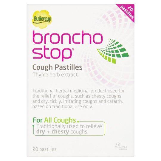 Buttercup Broncho Stop Cough Pastilles 20 pack - Medipharm Online