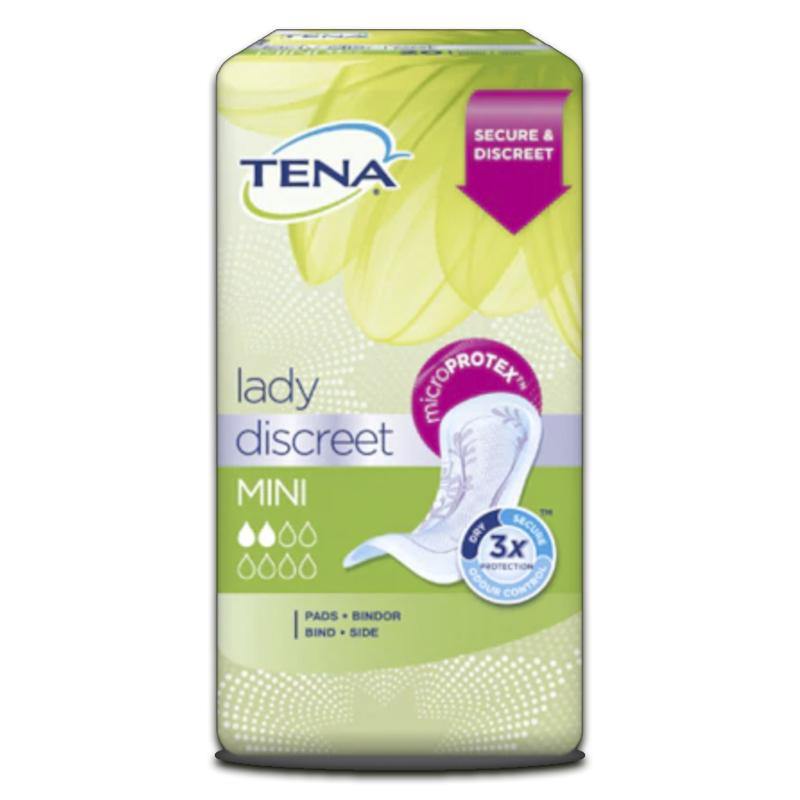 Tena Lady Discreet Mini Pads 20 Pack - Medipharm Online