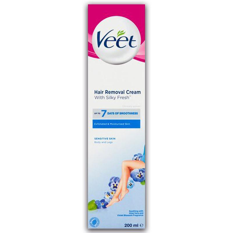 Veet Hair Removal Cream With Silky Fresh For Sensitive Skin Body & Legs 200ml - Medipharm Online