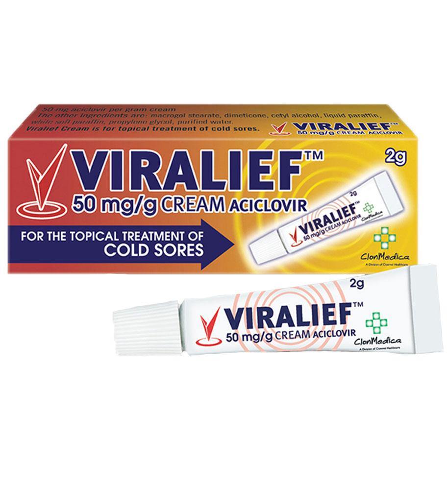 Viralief Coldsore Cream Aciclovir 2G - Medipharm Online