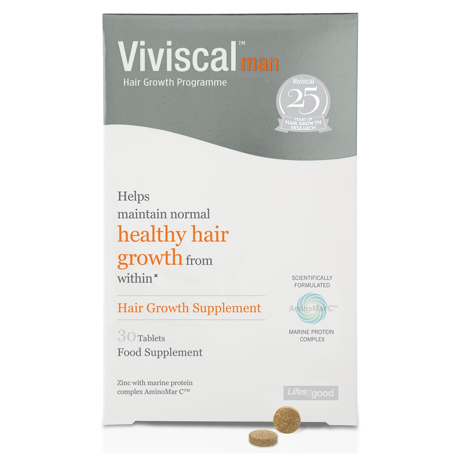 Viviscal Hair Growth Supplements for Men 30, 60, 180 pack
